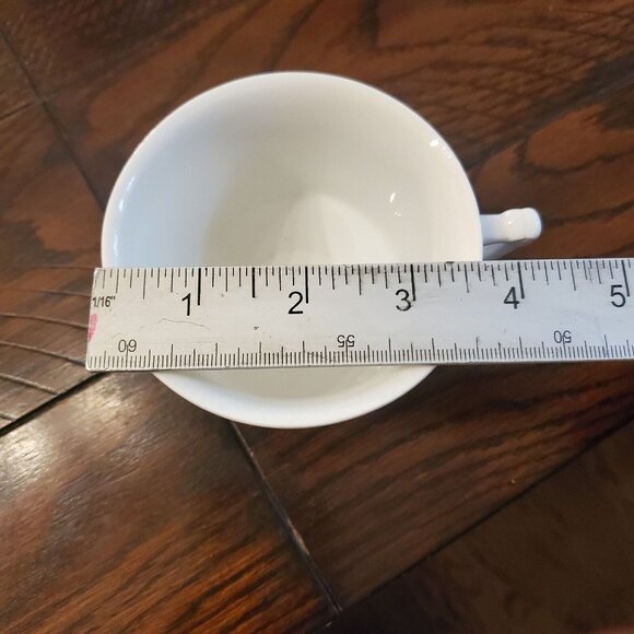 English Ironstone Adams Empress White Tea Coffee Cups Set of 5 No Plates - Picture 6 of 6